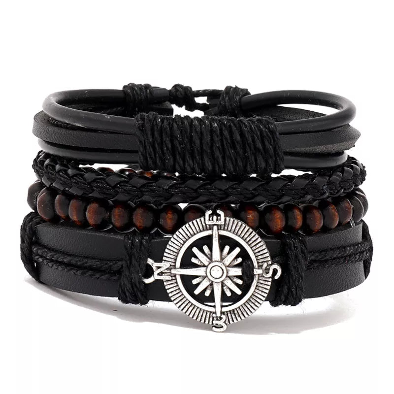 leather braided bracelets