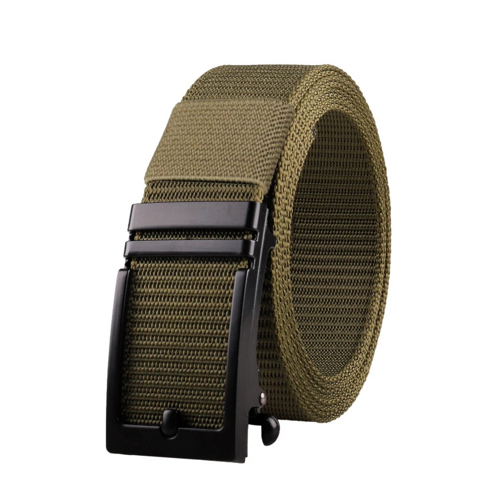Classic Men's Green Nylon Belt