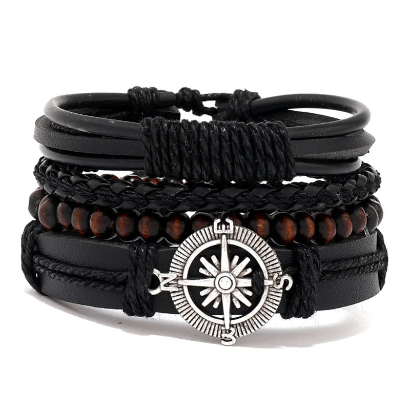 leather braided bracelets