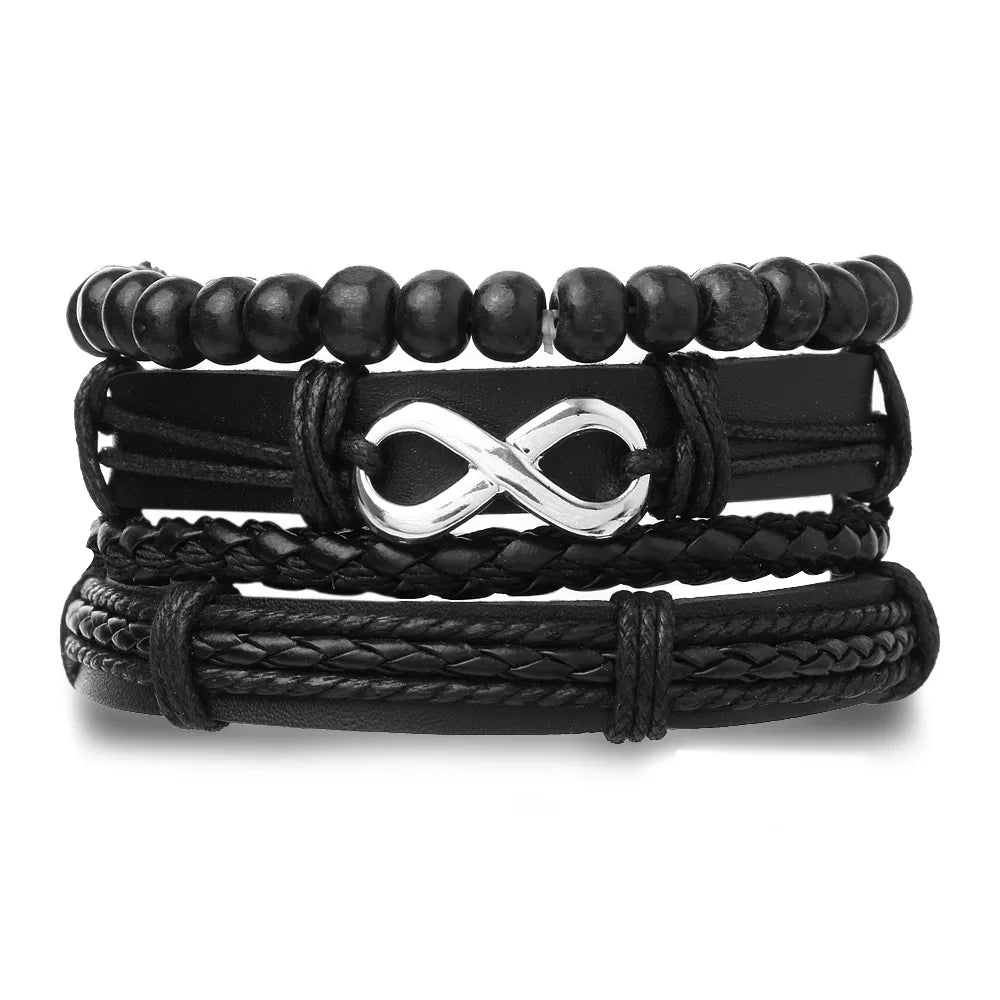 leather braided bracelets