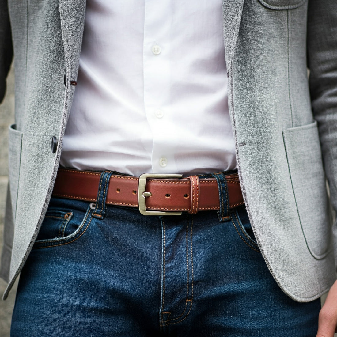 Upgrade Your Style with a Men's Brown Leather Belt