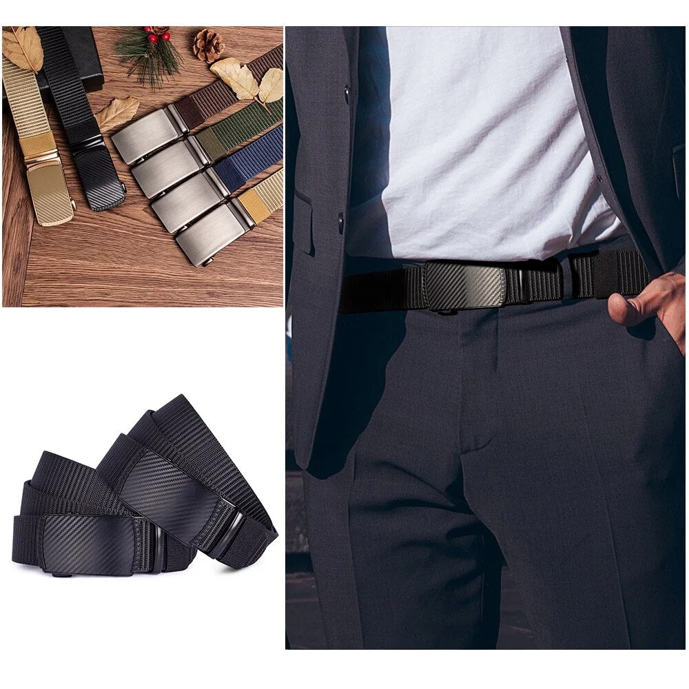 EazyBelt nylon belt colour range displayed side by side