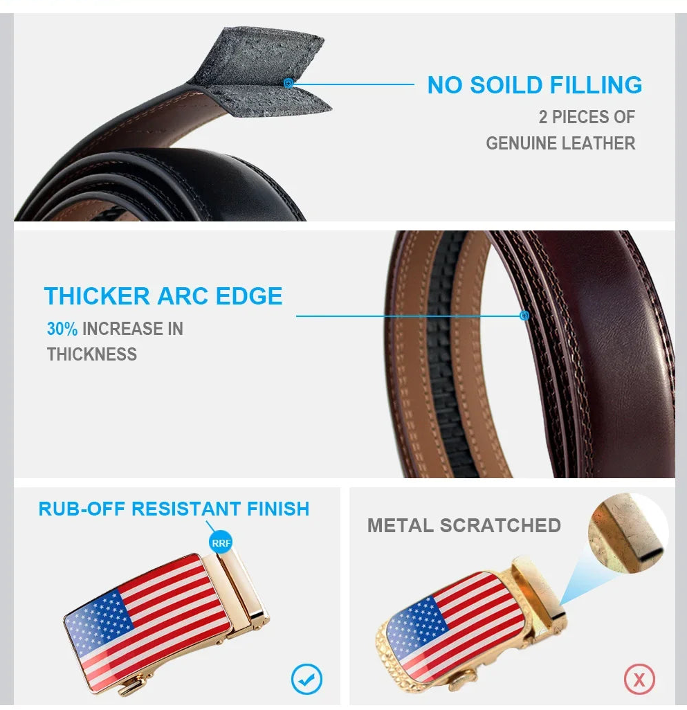 Patriot Series Leather Belt For Men