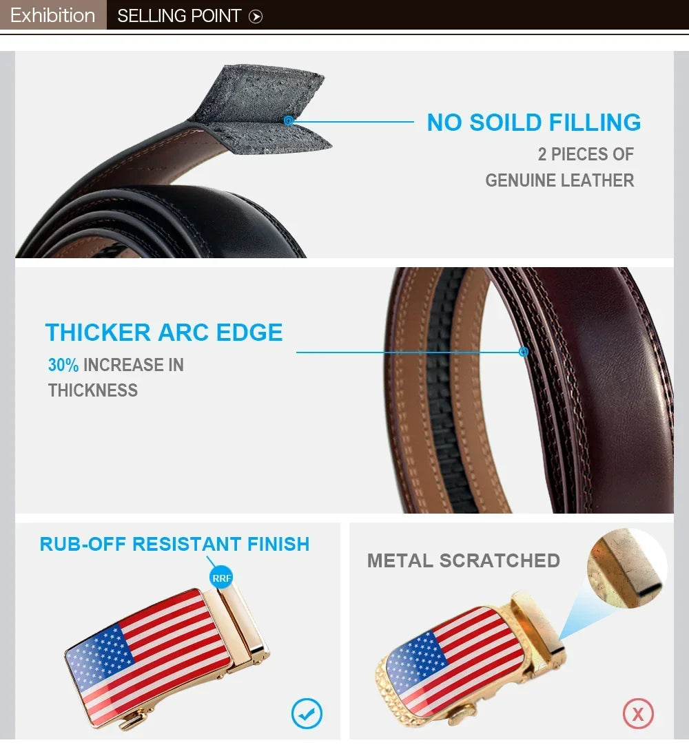 Patriot Series Leather Belt: American Pride Meets Premium Craftsmanship