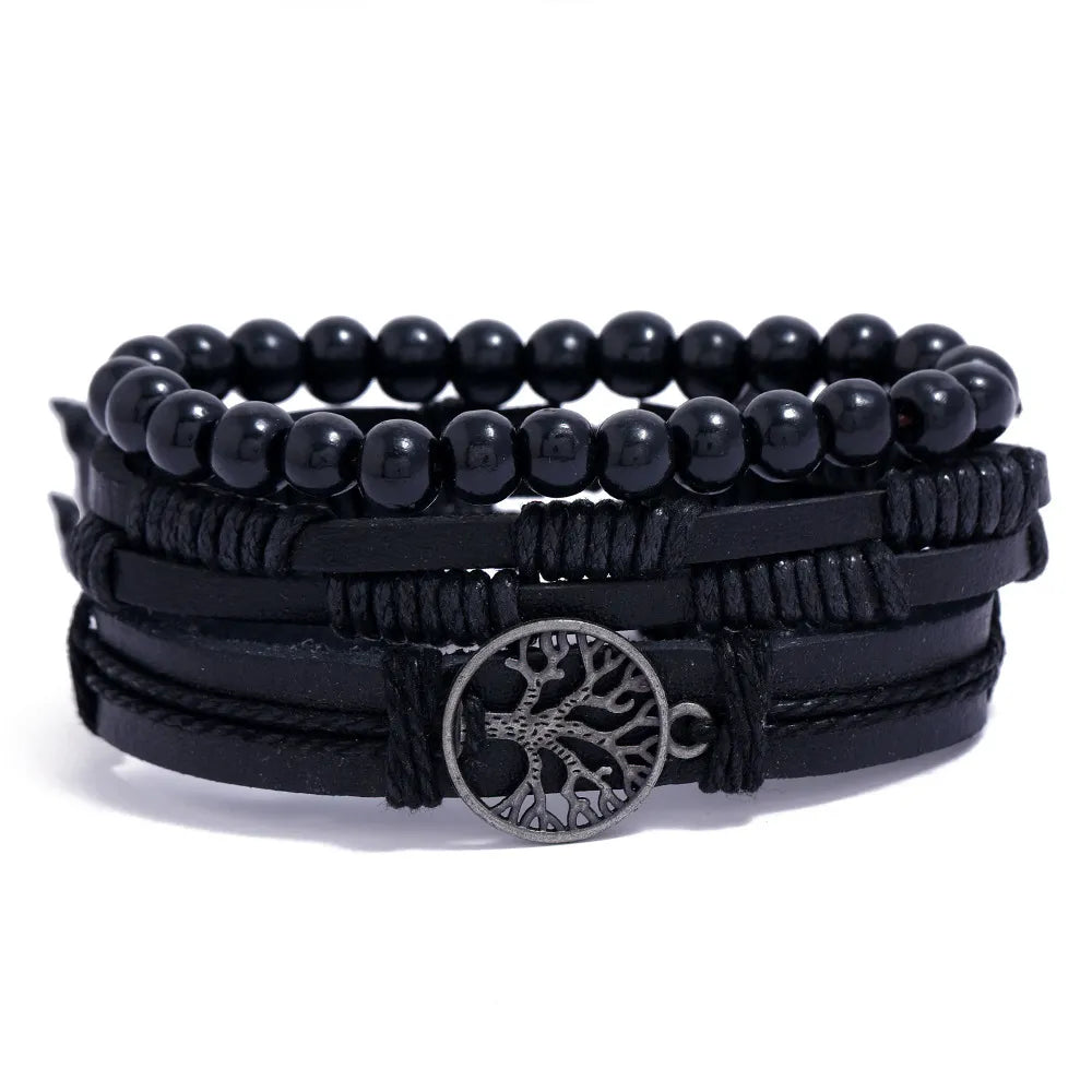 leather braided bracelets