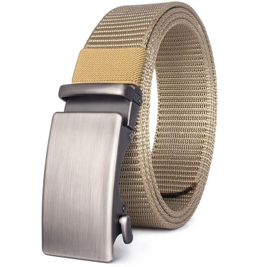 beige Nylon Belts For Men